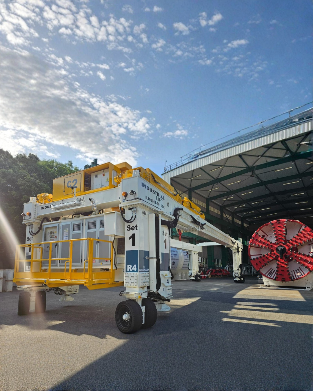 Collaudato il gantry crane speciale per il settore tunneling