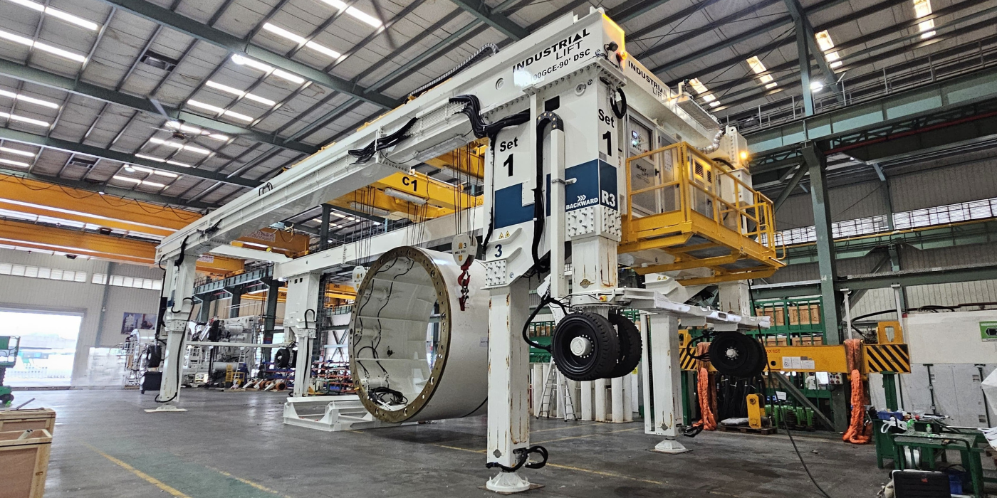 Collaudato il gantry crane speciale per il settore tunneling